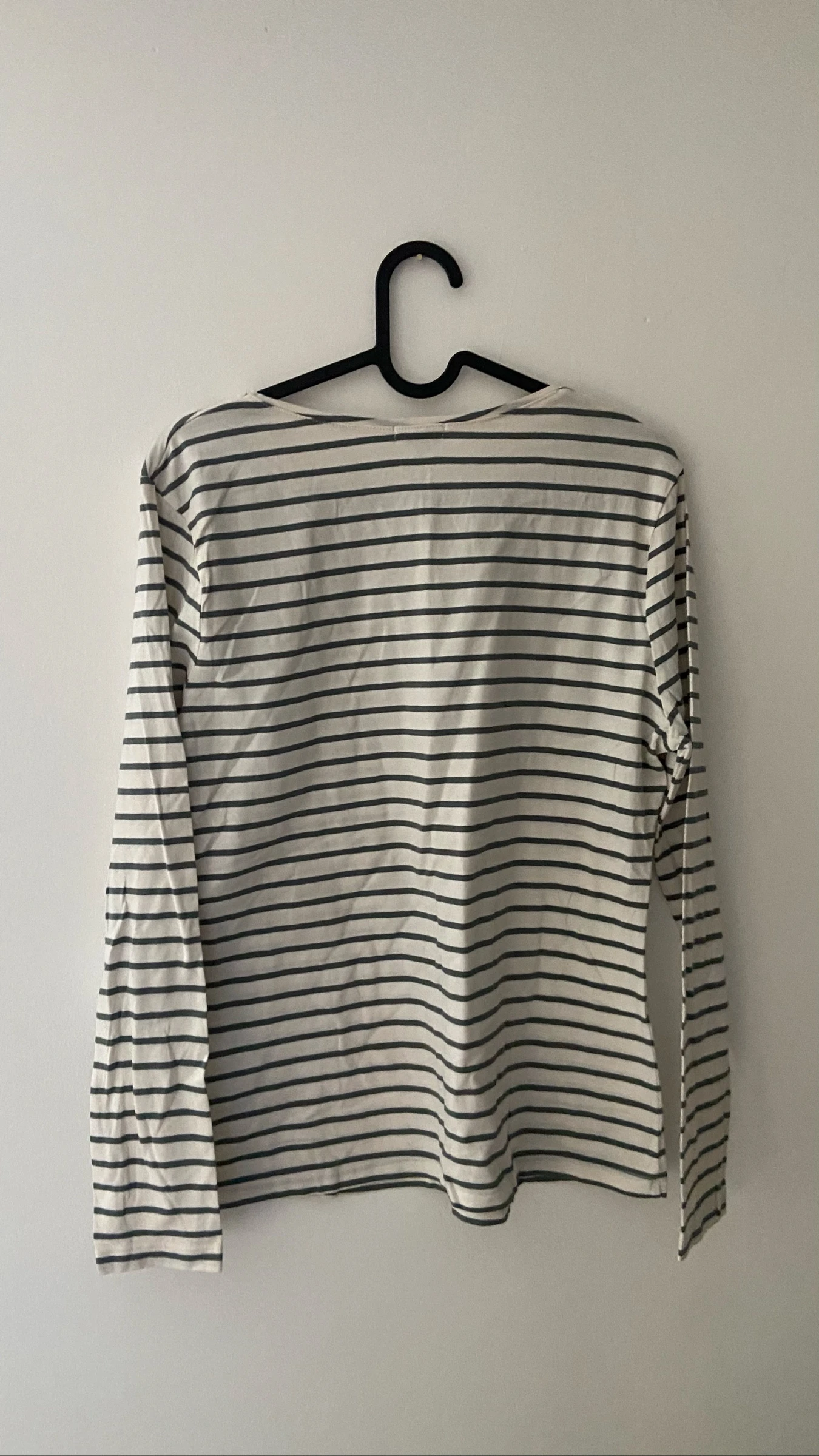 White and grey striped top size L – photo 5